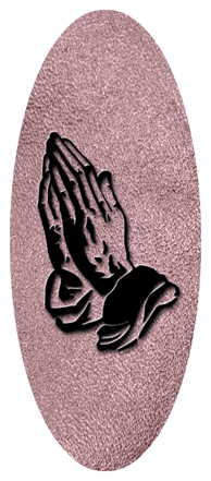 Black Praying Hands Shimmer Orchid
